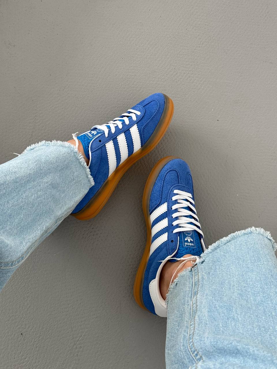 Adidas Gazelle Indoor Blue Fusion Gum - oceanhype - 