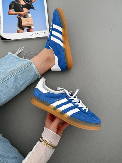 Adidas Gazelle Indoor Blue Fusion Gum - oceanhype - 
