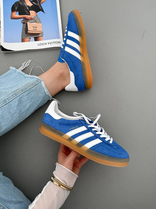 Adidas Gazelle Indoor Blue Fusion Gum - oceanhype - 