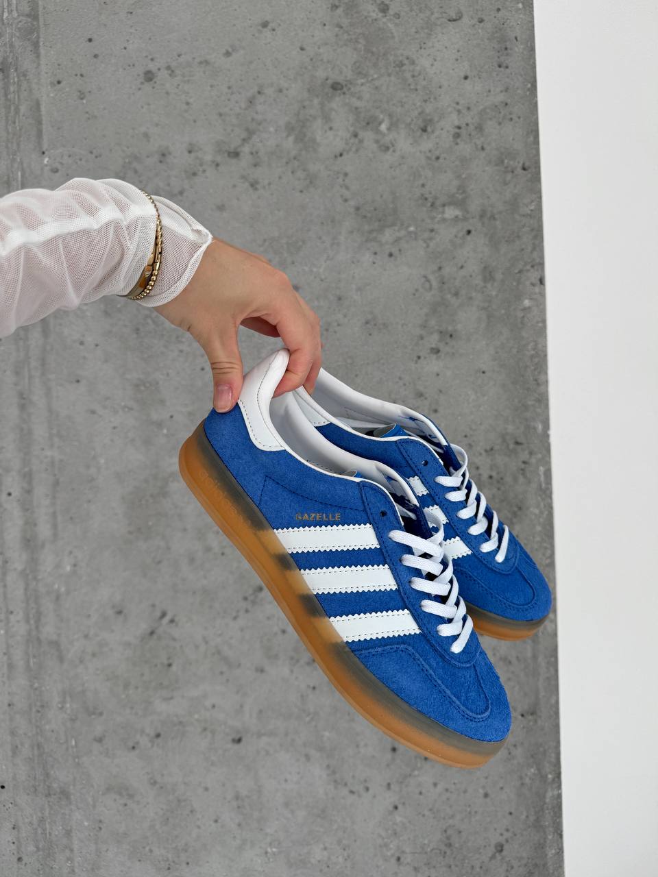 Adidas Gazelle Indoor Blue Fusion Gum - oceanhype - 