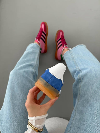 Adidas Gazelle Indoor Blue Fusion Gum - oceanhype - 