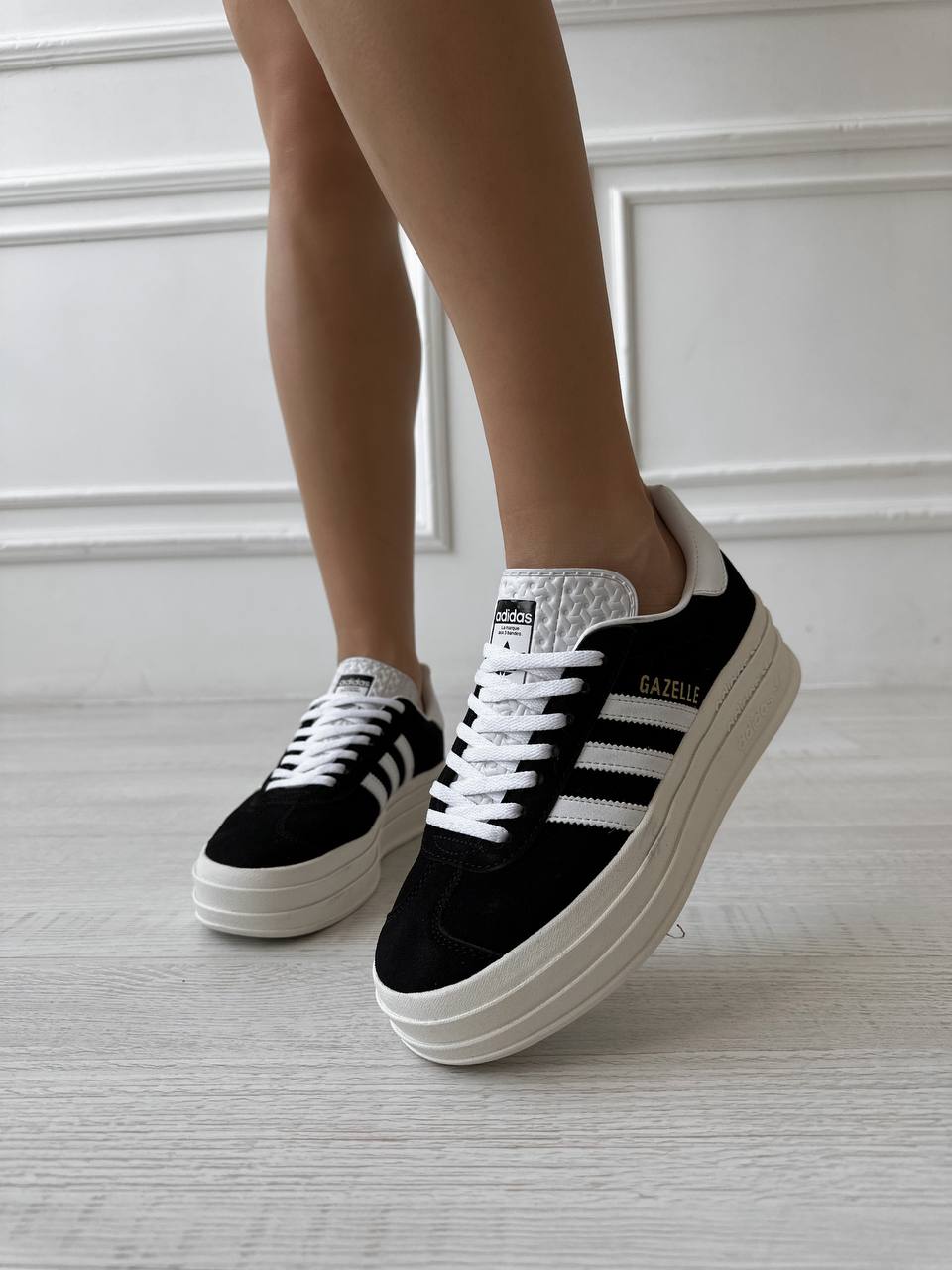 Adidas Gazelle Platform Core Black - oceanhype - 