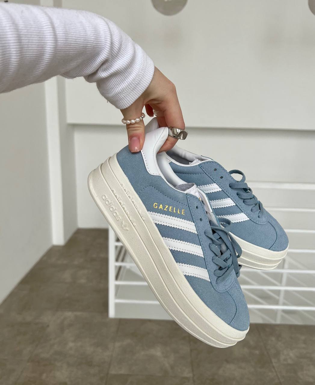Adidas Gazelle Bold Clear Sky - oceanhype - 