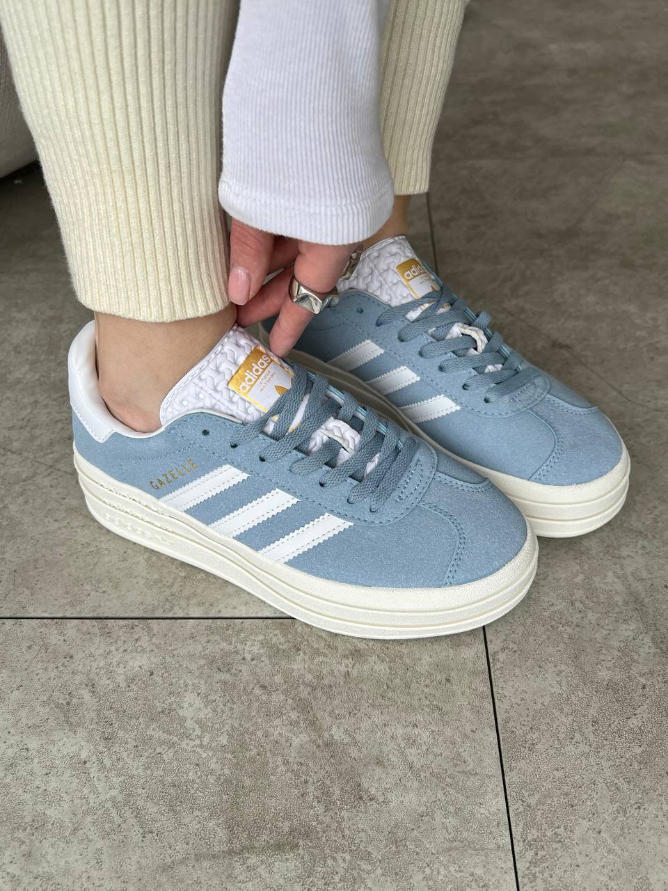 Adidas Gazelle Bold Clear Sky - oceanhype - 