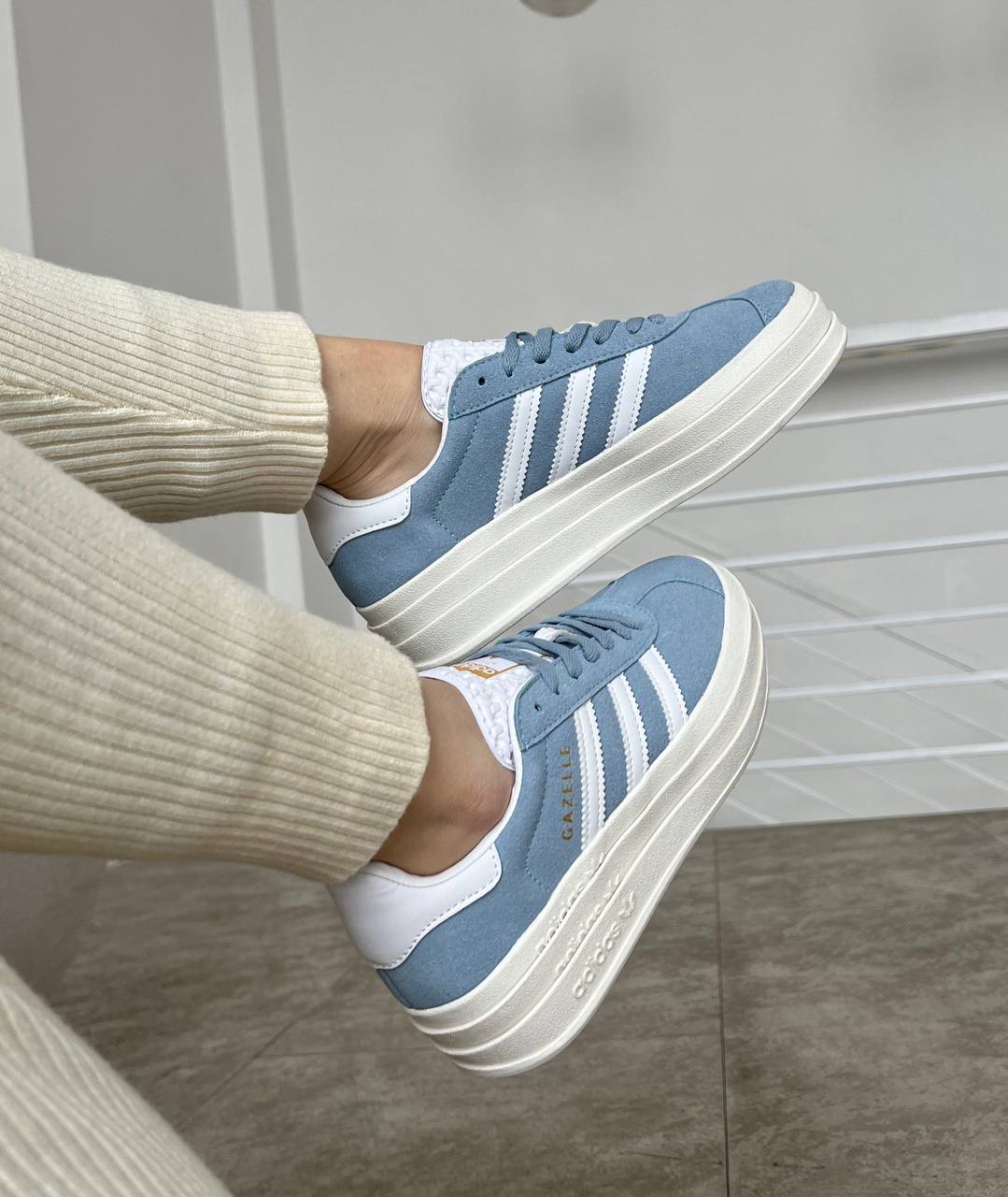Adidas Gazelle Bold Clear Sky - oceanhype - 