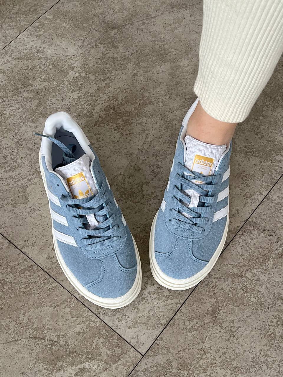 Adidas Gazelle Bold Clear Sky - oceanhype - 