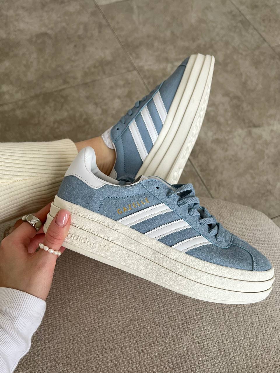 Adidas Gazelle Bold Clear Sky - oceanhype - 