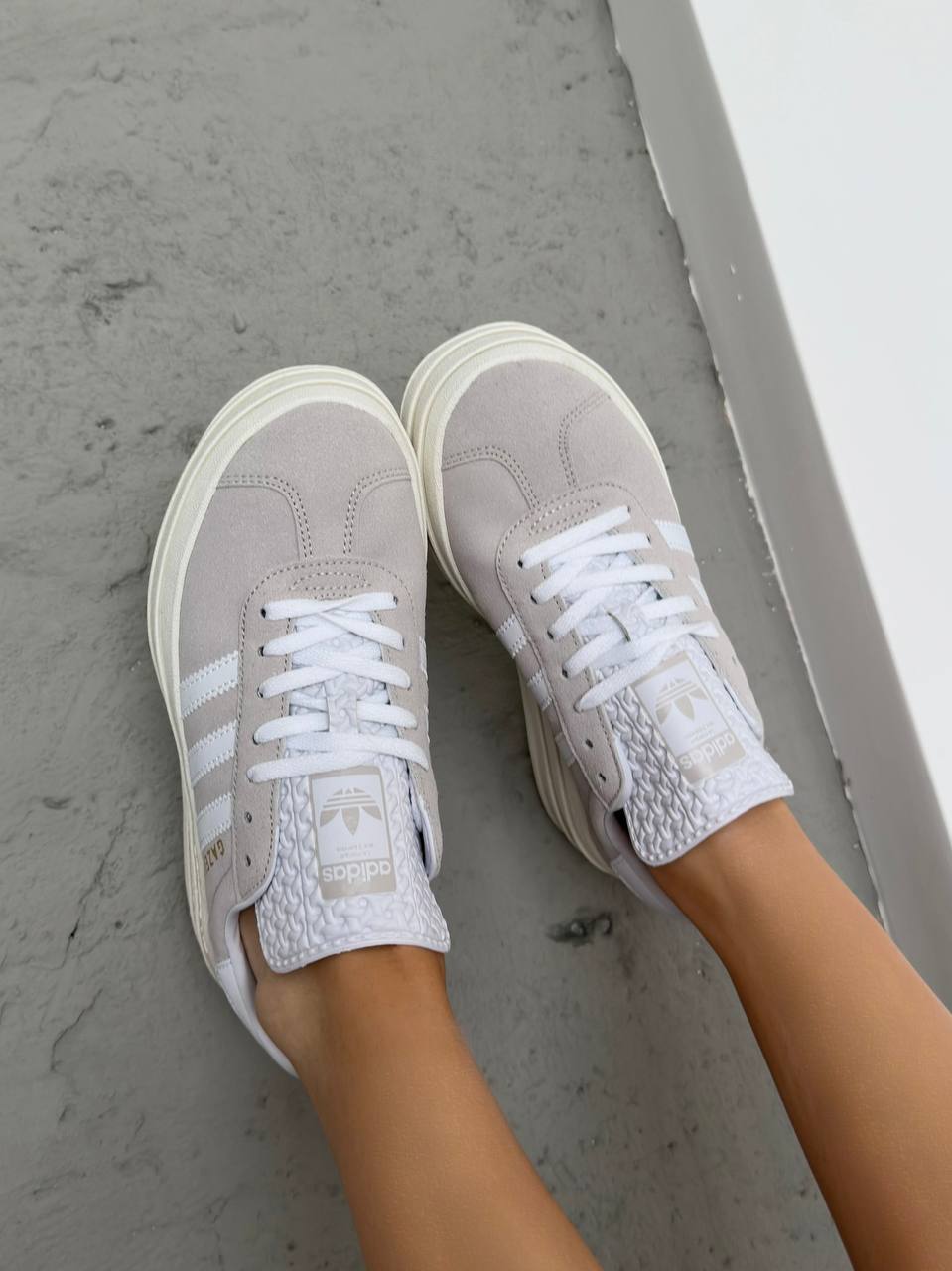 Adidas Gazelle Platform Grey Two - oceanhype - 