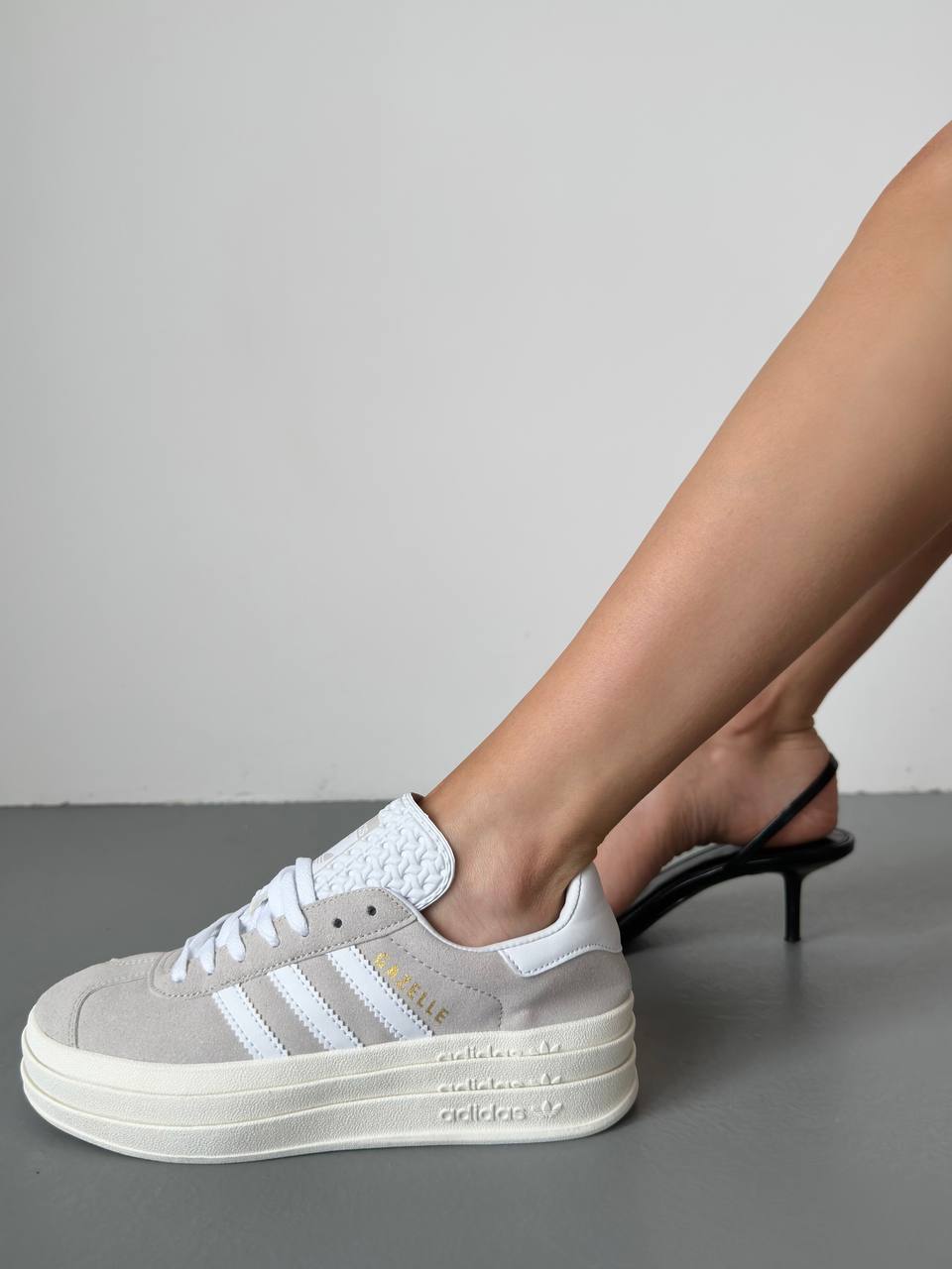 Adidas Gazelle Platform Grey Two - oceanhype - 