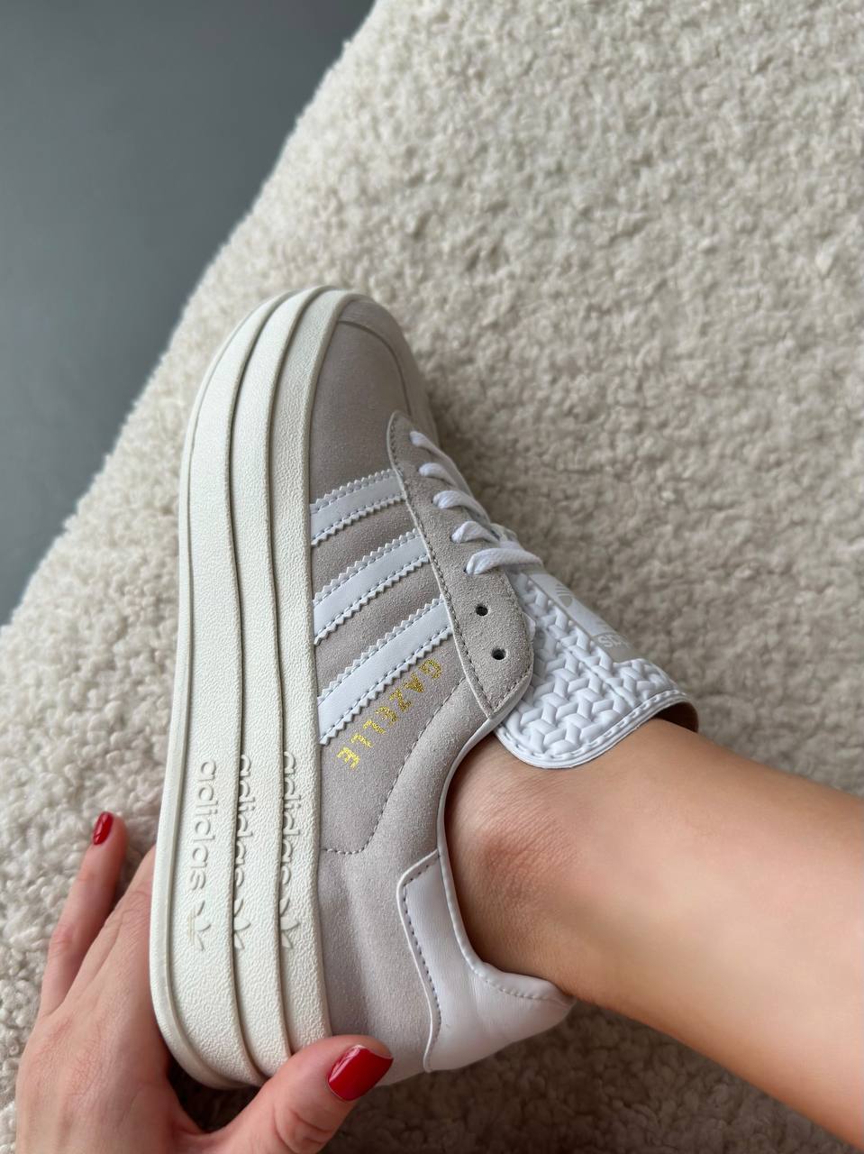 Adidas Gazelle Platform Grey Two - oceanhype - 