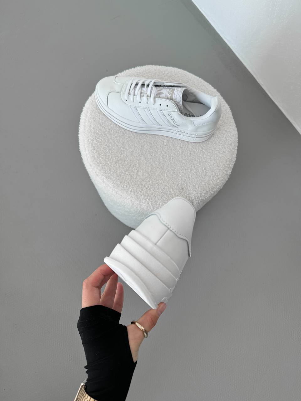 Adidas Gazelle Bold Triple White - oceanhype - 