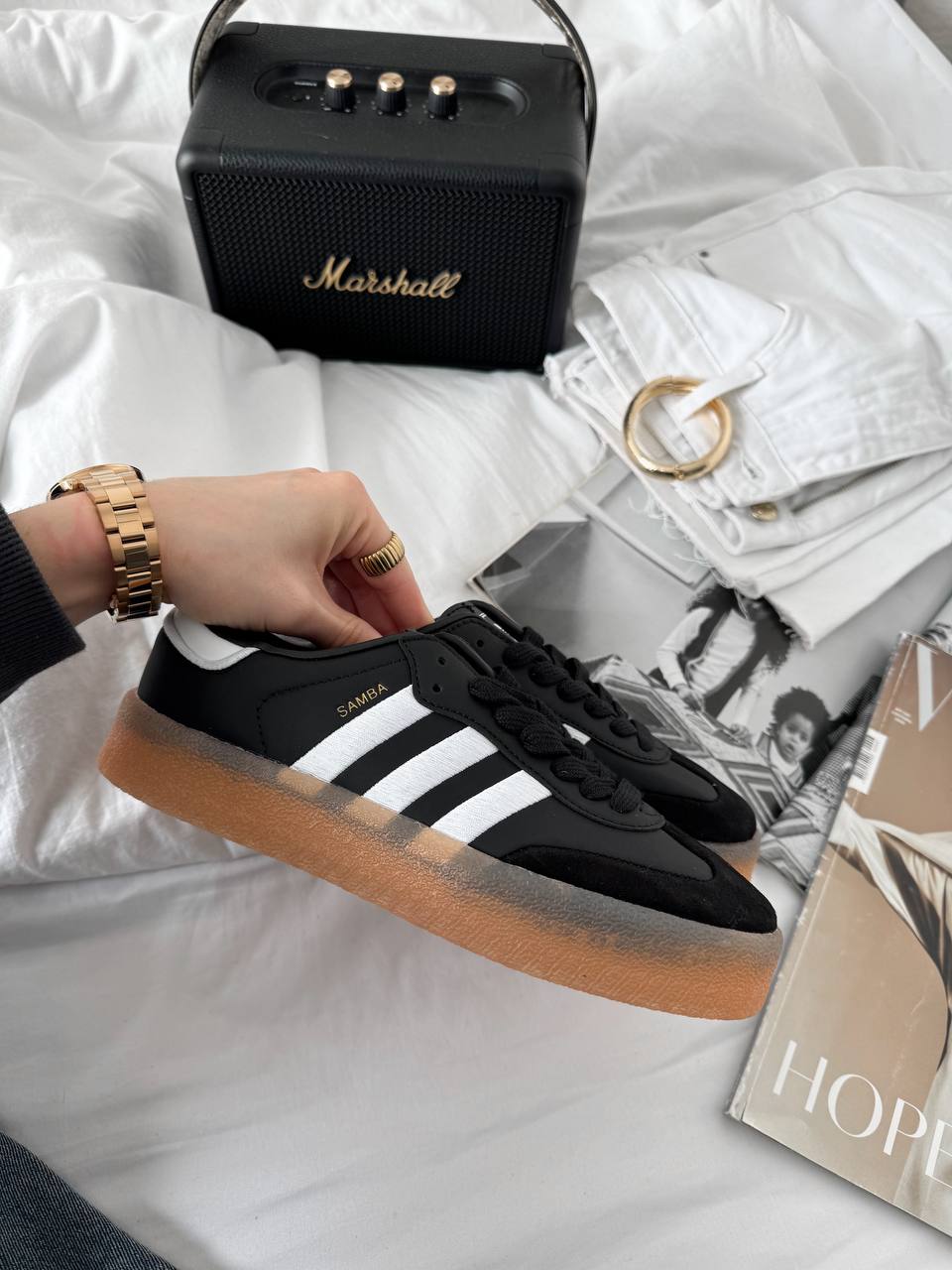Adidas Samba XLG Black White Gum - oceanhype - 
