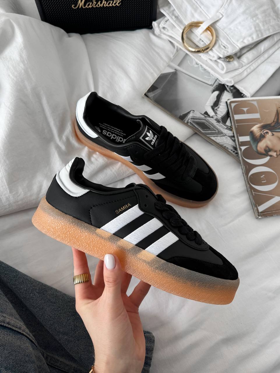 Adidas Samba XLG Black White Gum - oceanhype - 