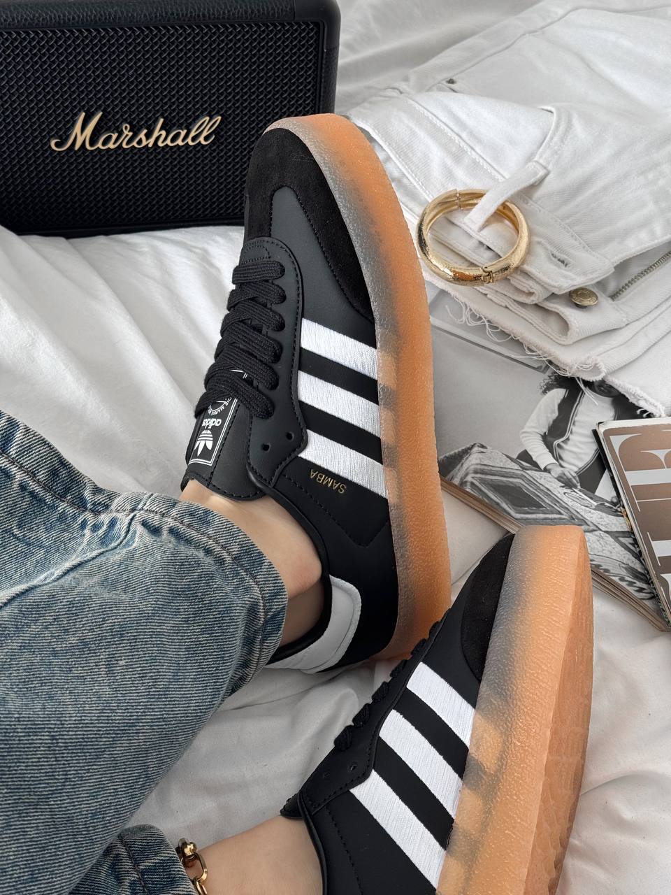 Adidas Samba XLG Black White Gum - oceanhype - 