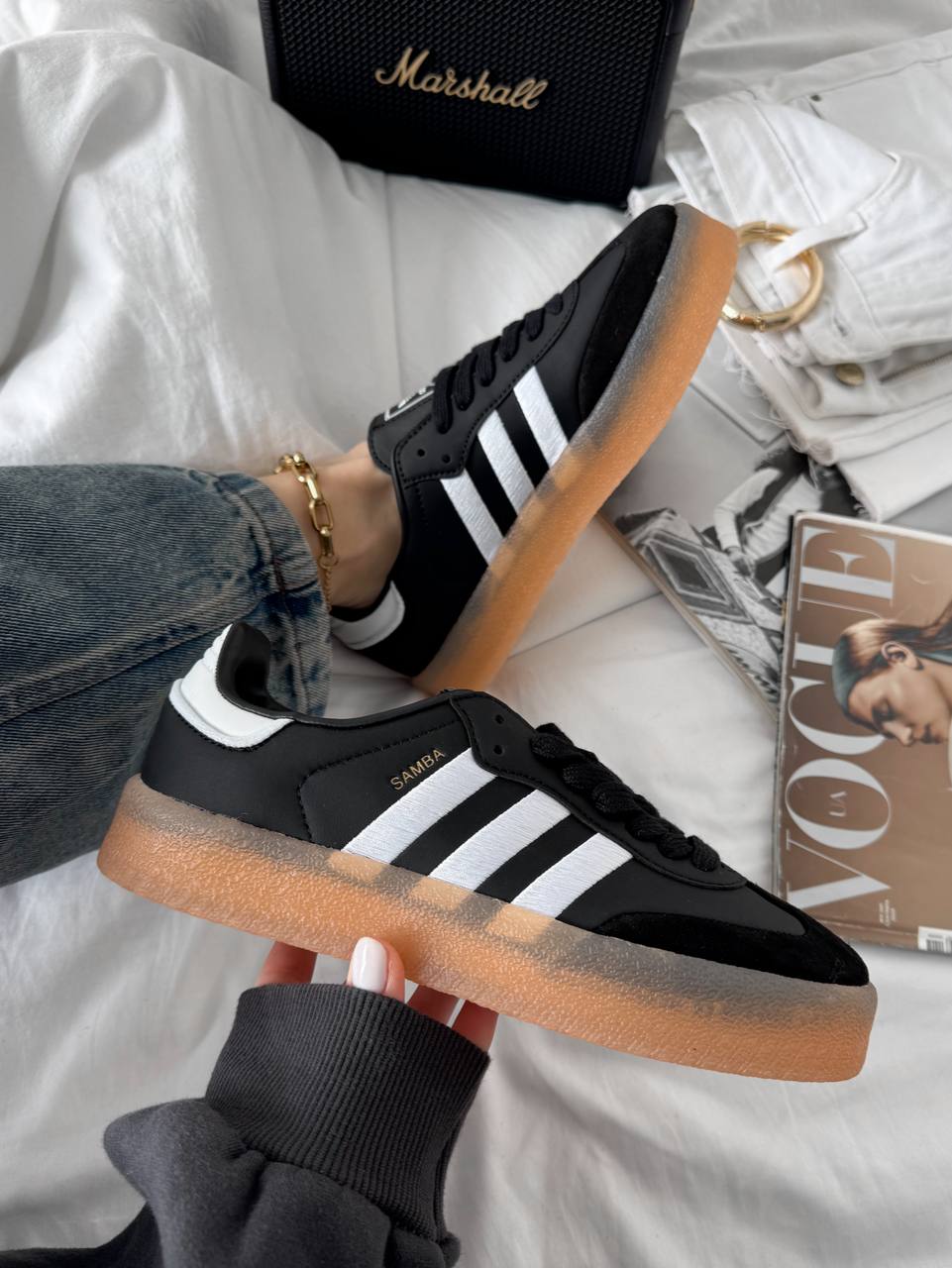 Adidas Samba XLG Black White Gum - oceanhype - 