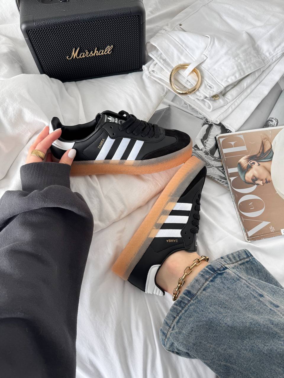 Adidas Samba XLG Black White Gum - oceanhype - 