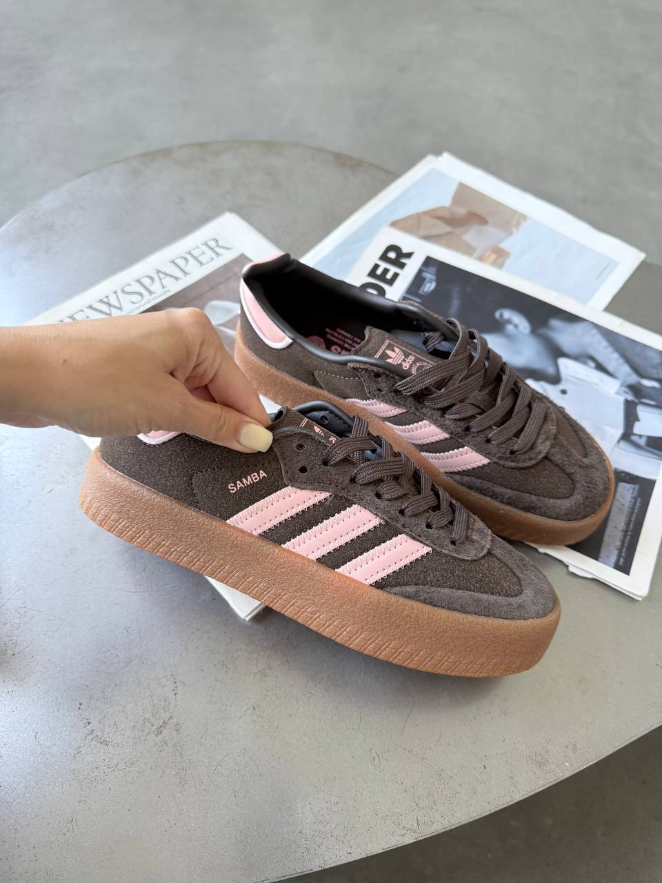 Adidas Samba XLG Brown Pink - oceanhype - 
