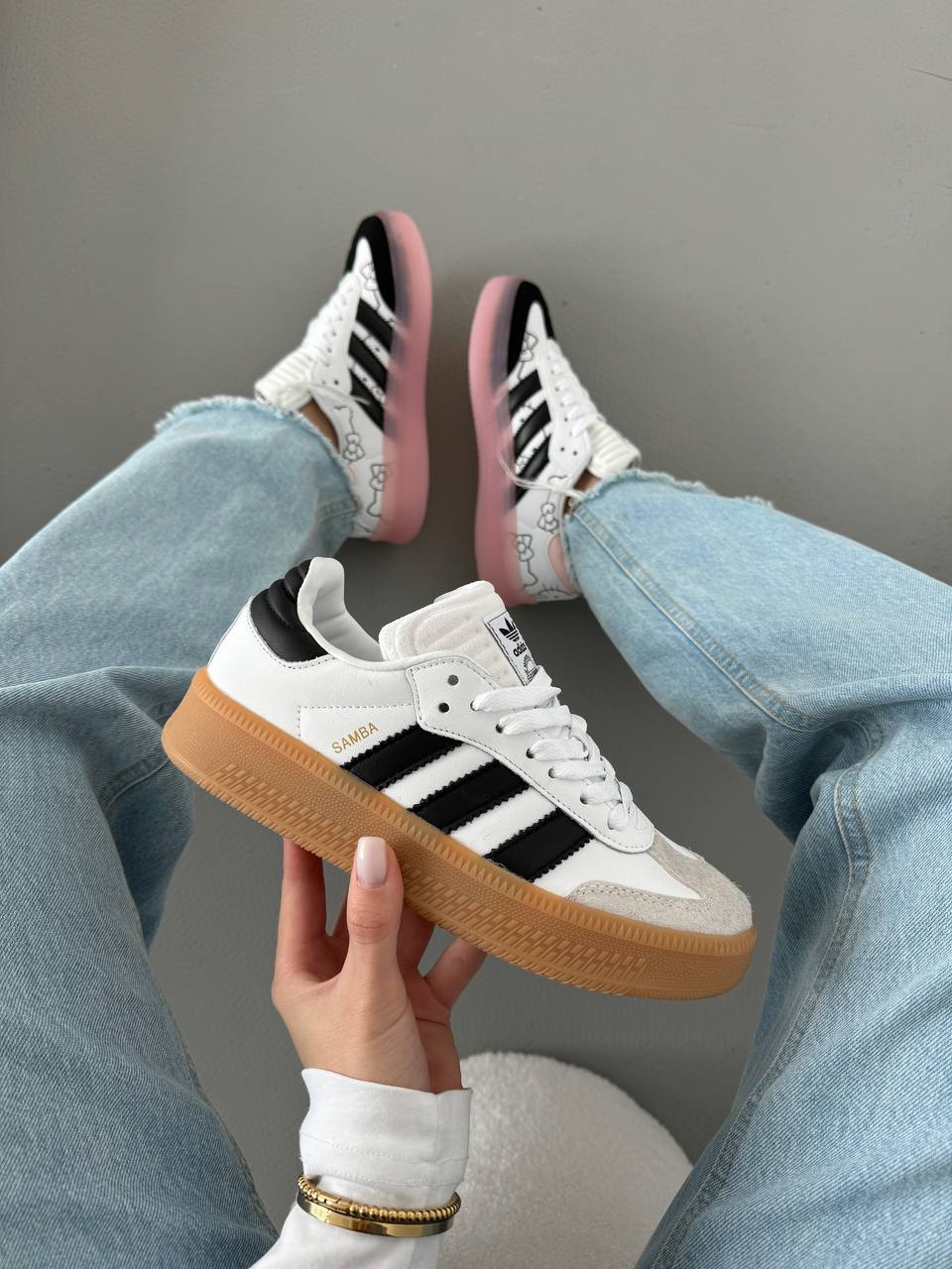 Adidas Samba XLG White Black Gum - oceanhype - 