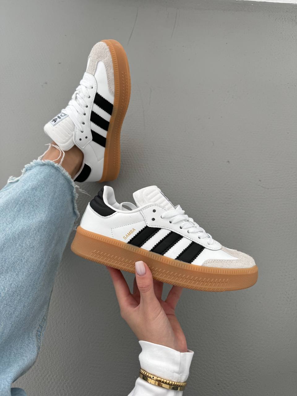 Adidas Samba XLG White Black Gum - oceanhype - 