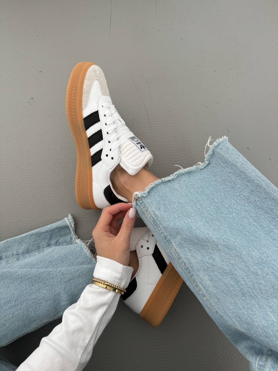 Adidas Samba XLG White Black Gum - oceanhype - 