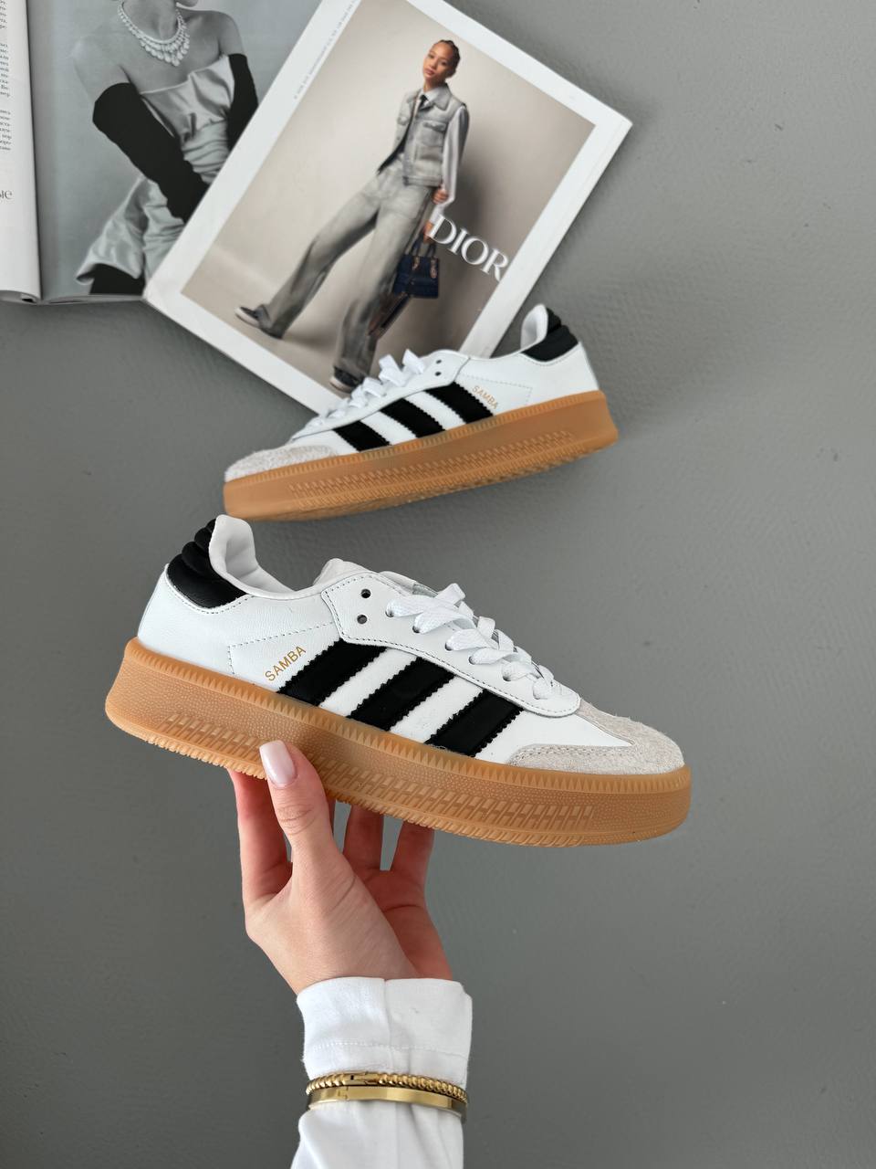 Adidas Samba XLG White Black Gum - oceanhype - 