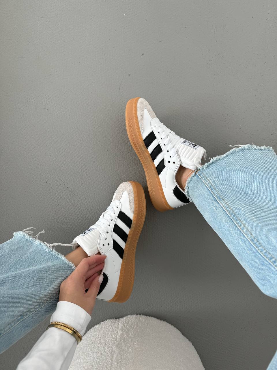 Adidas Samba XLG White Black Gum - oceanhype - 