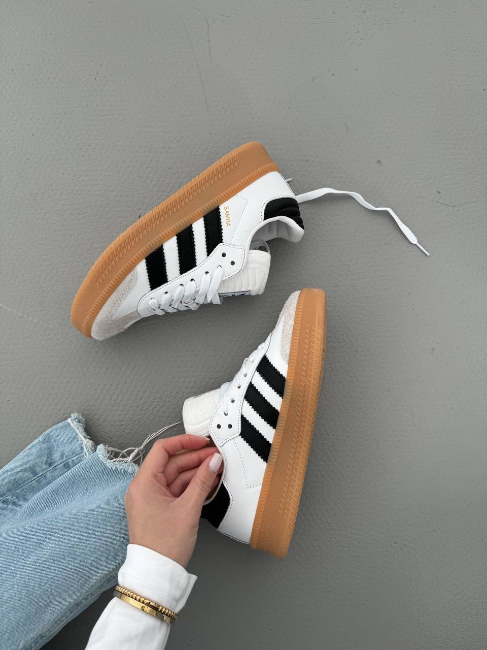 Adidas Samba XLG White Black Gum - oceanhype - 