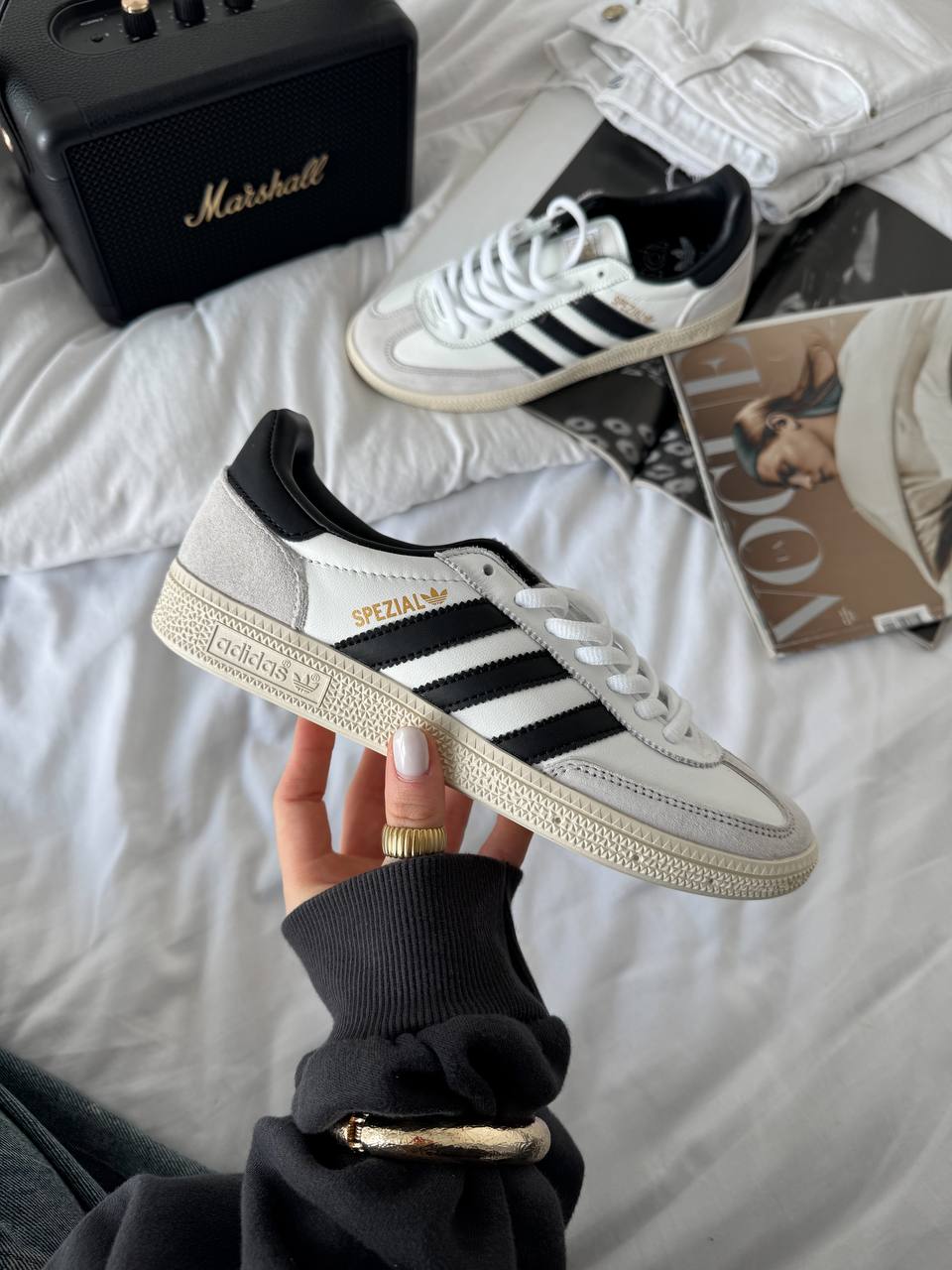 Adidas Handball Spezial White Grey - oceanhype - 