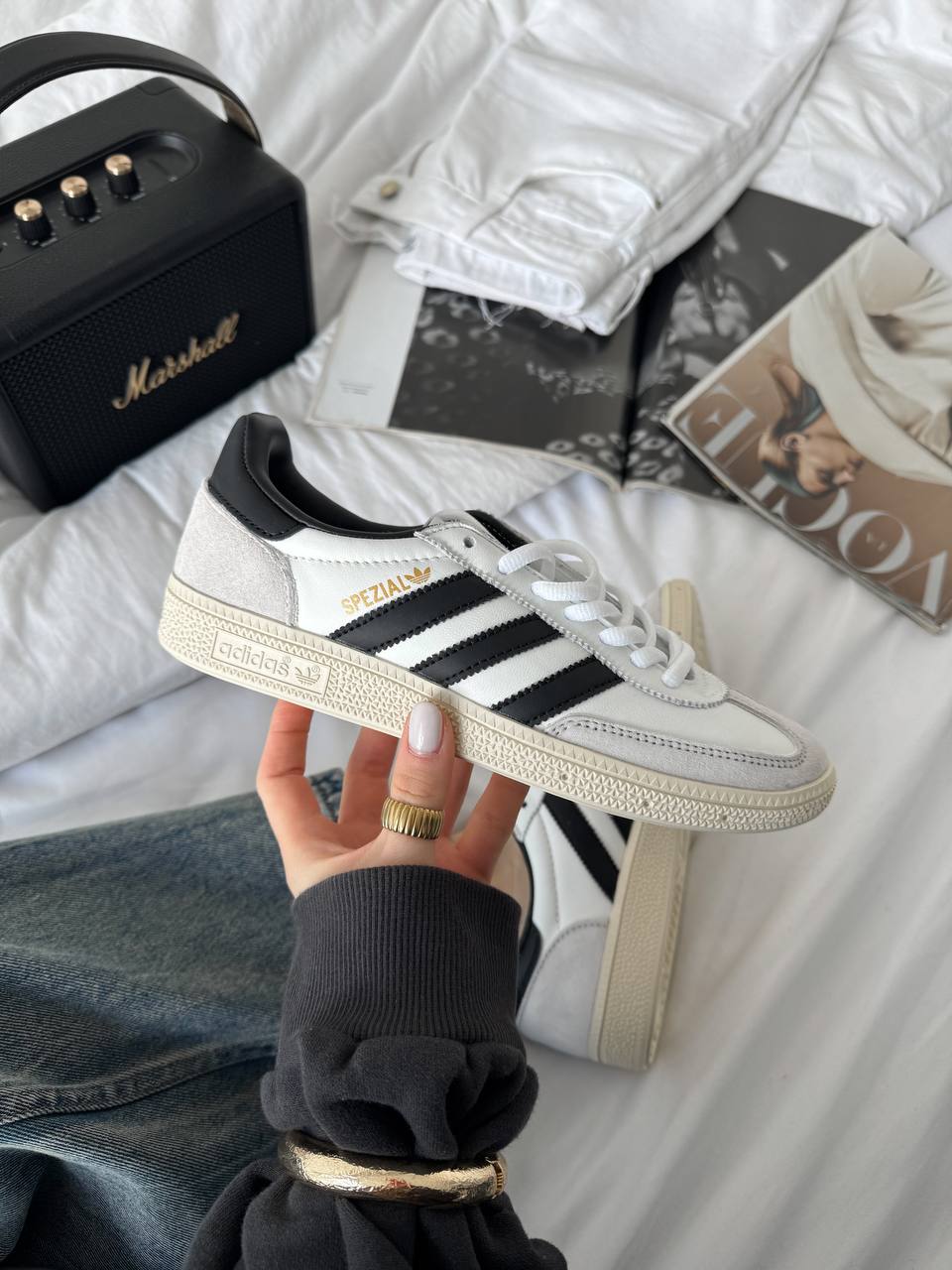 Adidas Handball Spezial White Grey - oceanhype - 