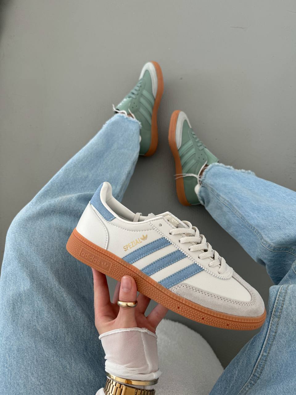 Adidas Spezial Beige Blue - oceanhype - 