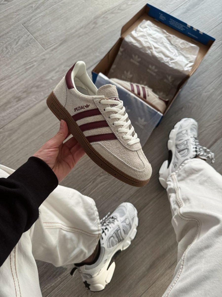 Adidas Handball Spezial Off White Collegiate Burgundy - oceanhype - 