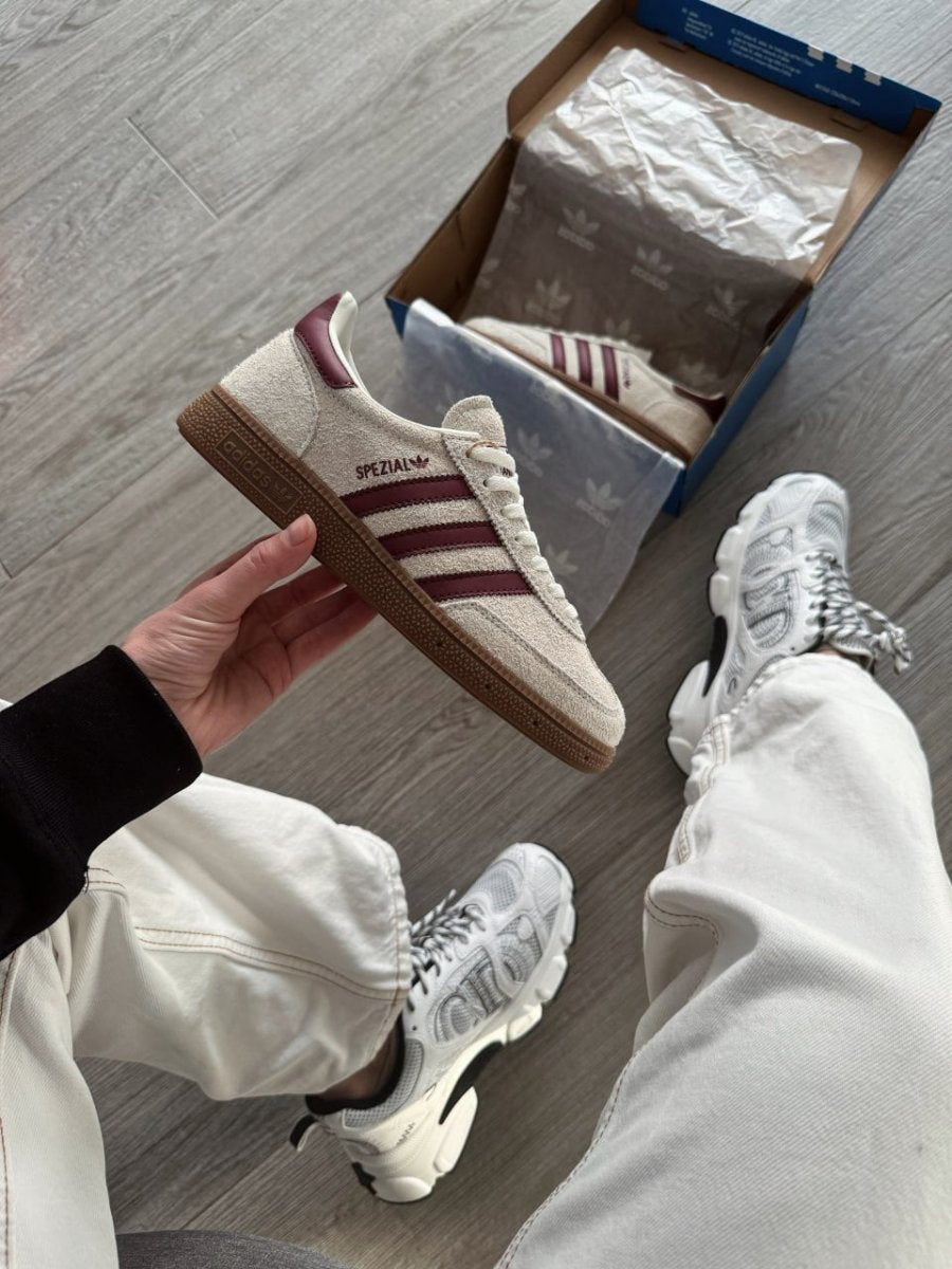 Adidas Handball Spezial Off White Collegiate Burgundy - oceanhype - 