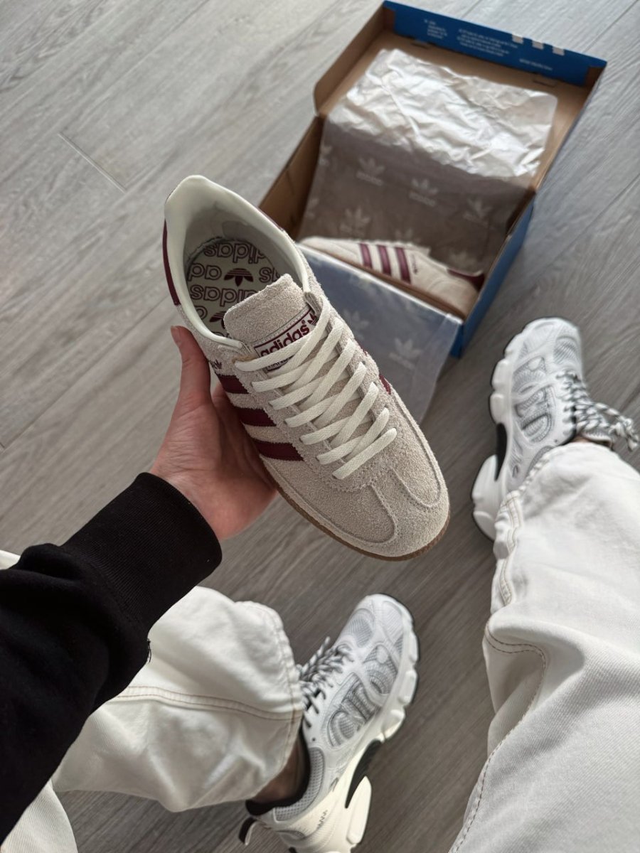 Adidas Handball Spezial Off White Collegiate Burgundy - oceanhype - 