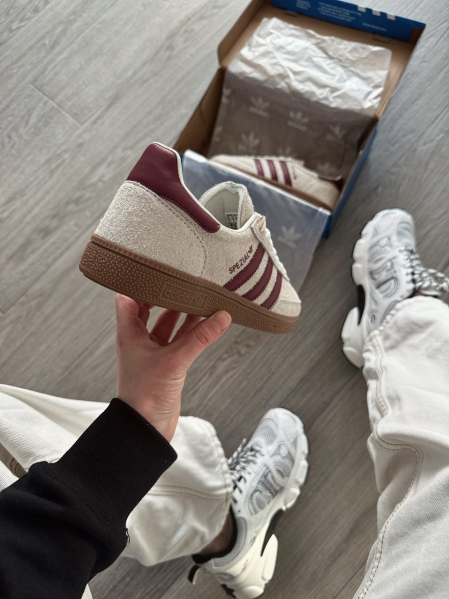Adidas Handball Spezial Off White Collegiate Burgundy - oceanhype - 