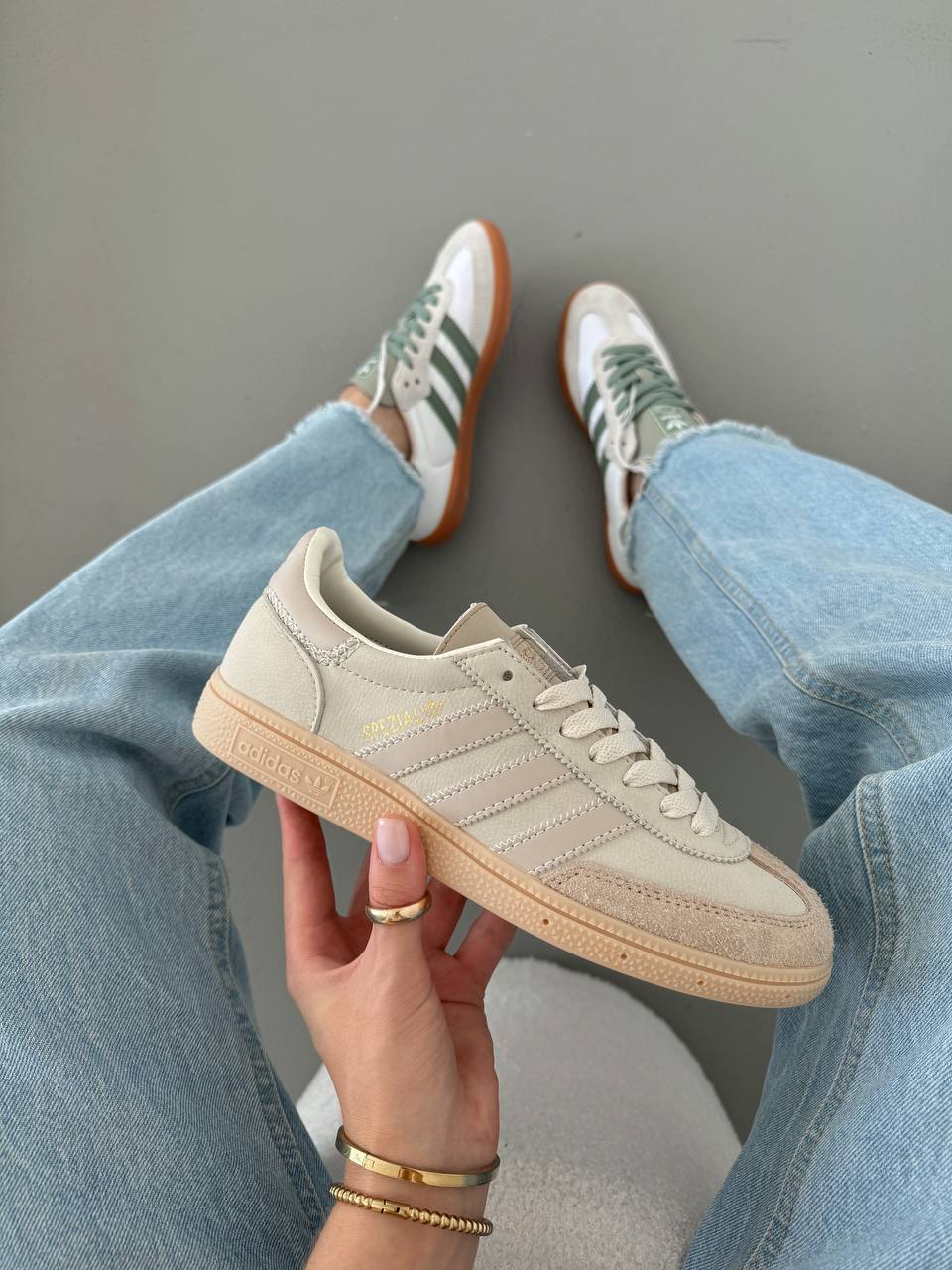 Adidas Handball Spezial Cream White Beige - oceanhype - 