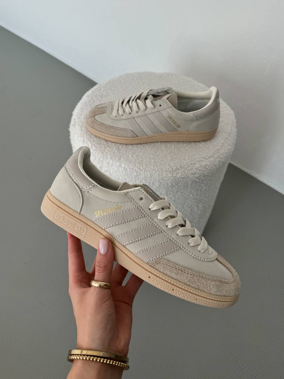 Adidas Handball Spezial Cream White Beige - oceanhype - 