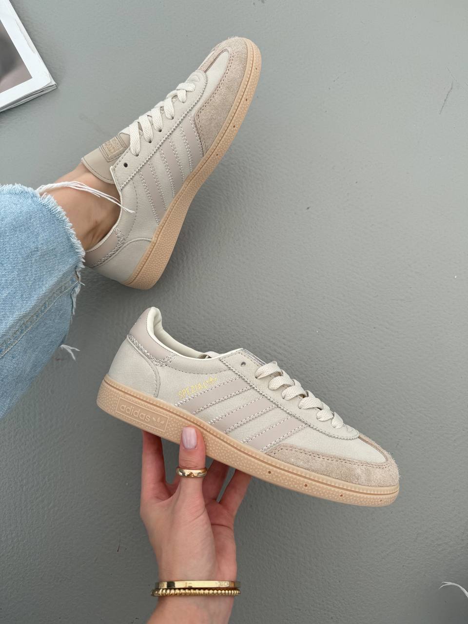 Adidas Handball Spezial Cream White Beige - oceanhype - 