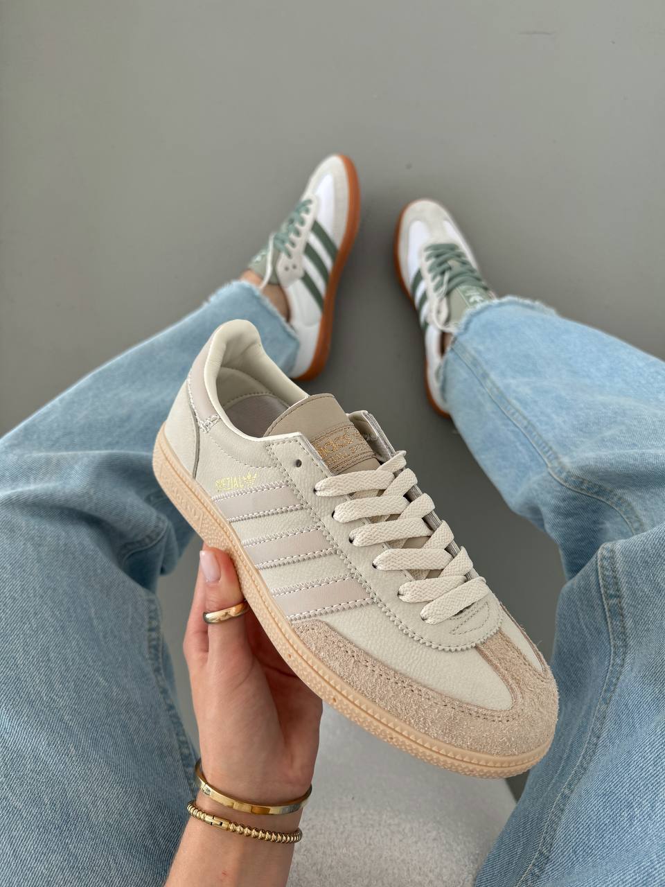 Adidas Handball Spezial Cream White Beige - oceanhype - 