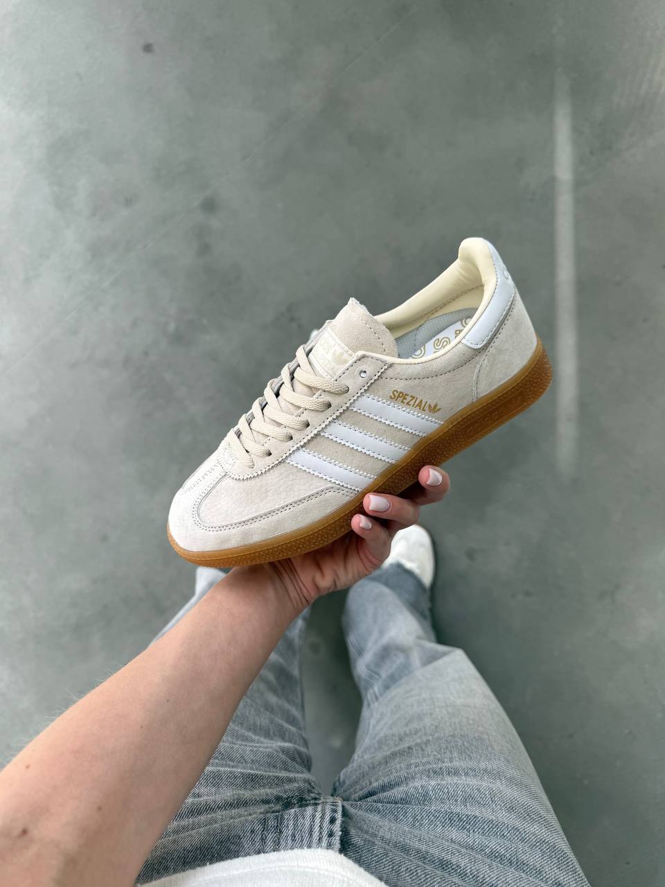 Adidas Handball Spezial Wonder White Gum - oceanhype - 