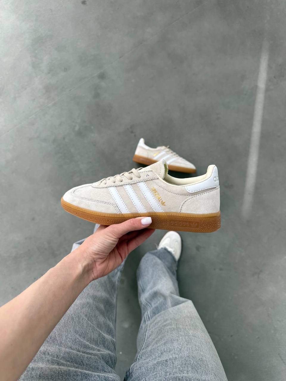 Adidas Handball Spezial Wonder White Gum - oceanhype - 