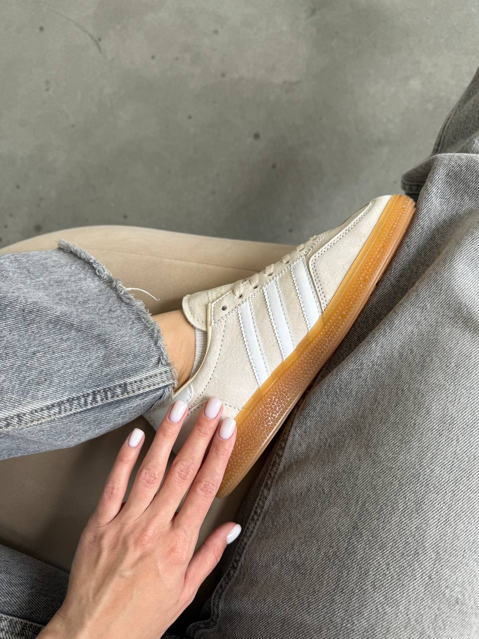 Adidas Handball Spezial Wonder White Gum - oceanhype - 