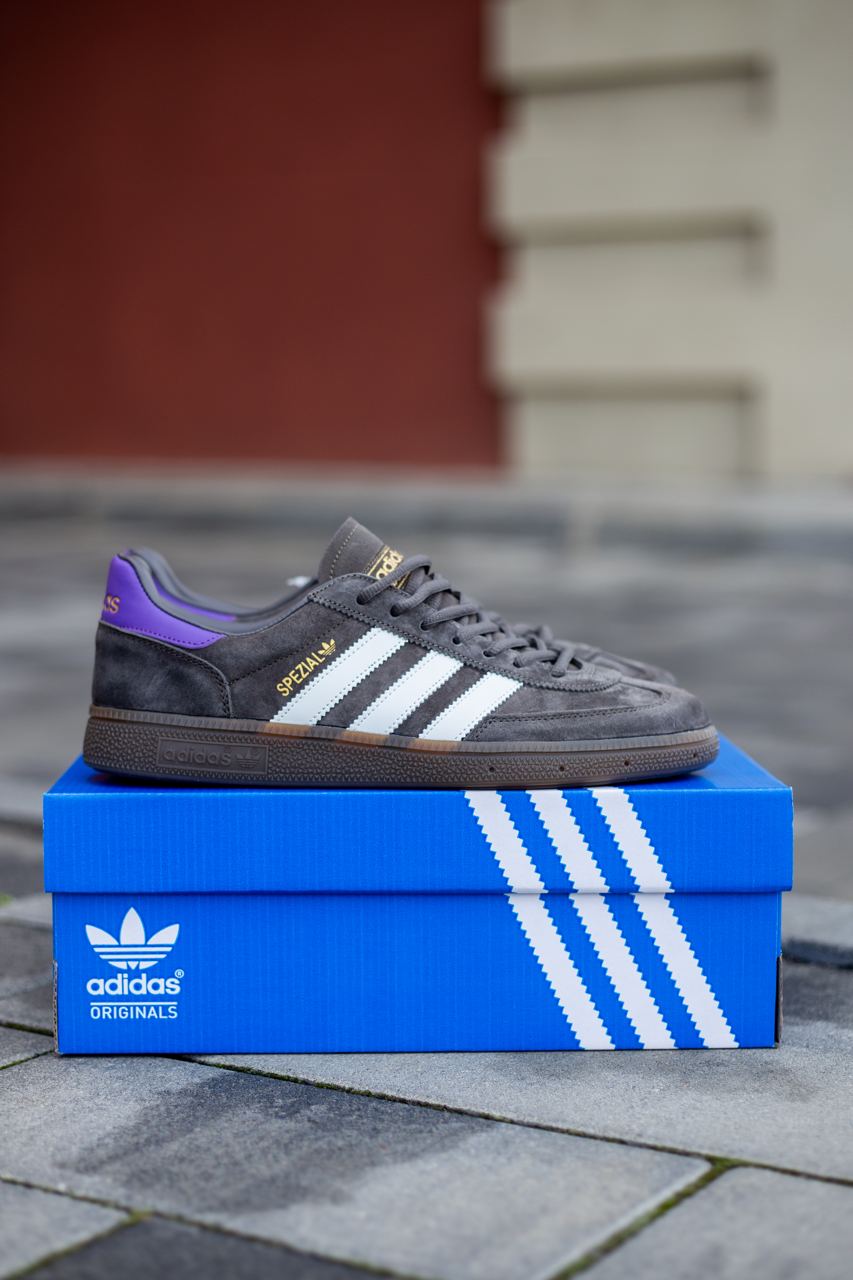 Adidas Handball Spezial Grey White Violet - oceanhype - 