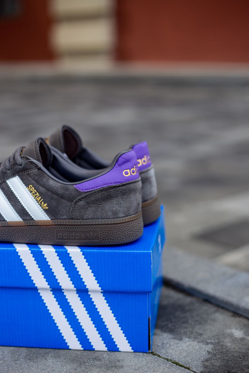 Adidas Handball Spezial Grey White Violet - oceanhype - 