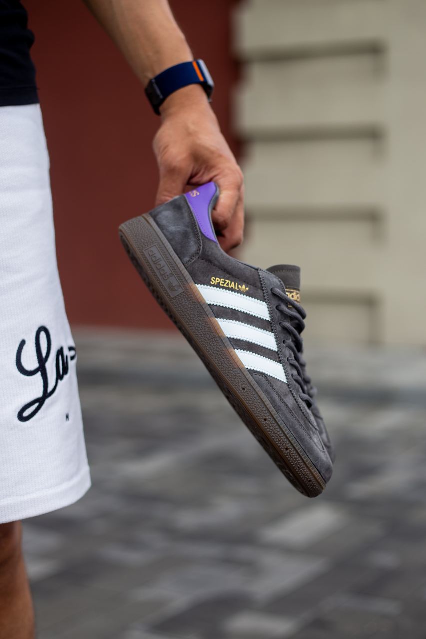 Adidas Handball Spezial Grey White Violet - oceanhype - 