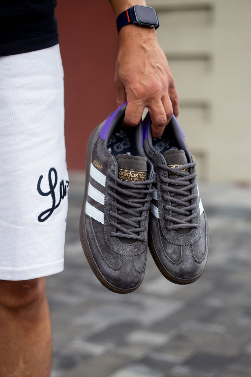 Adidas Handball Spezial Grey White Violet - oceanhype - 