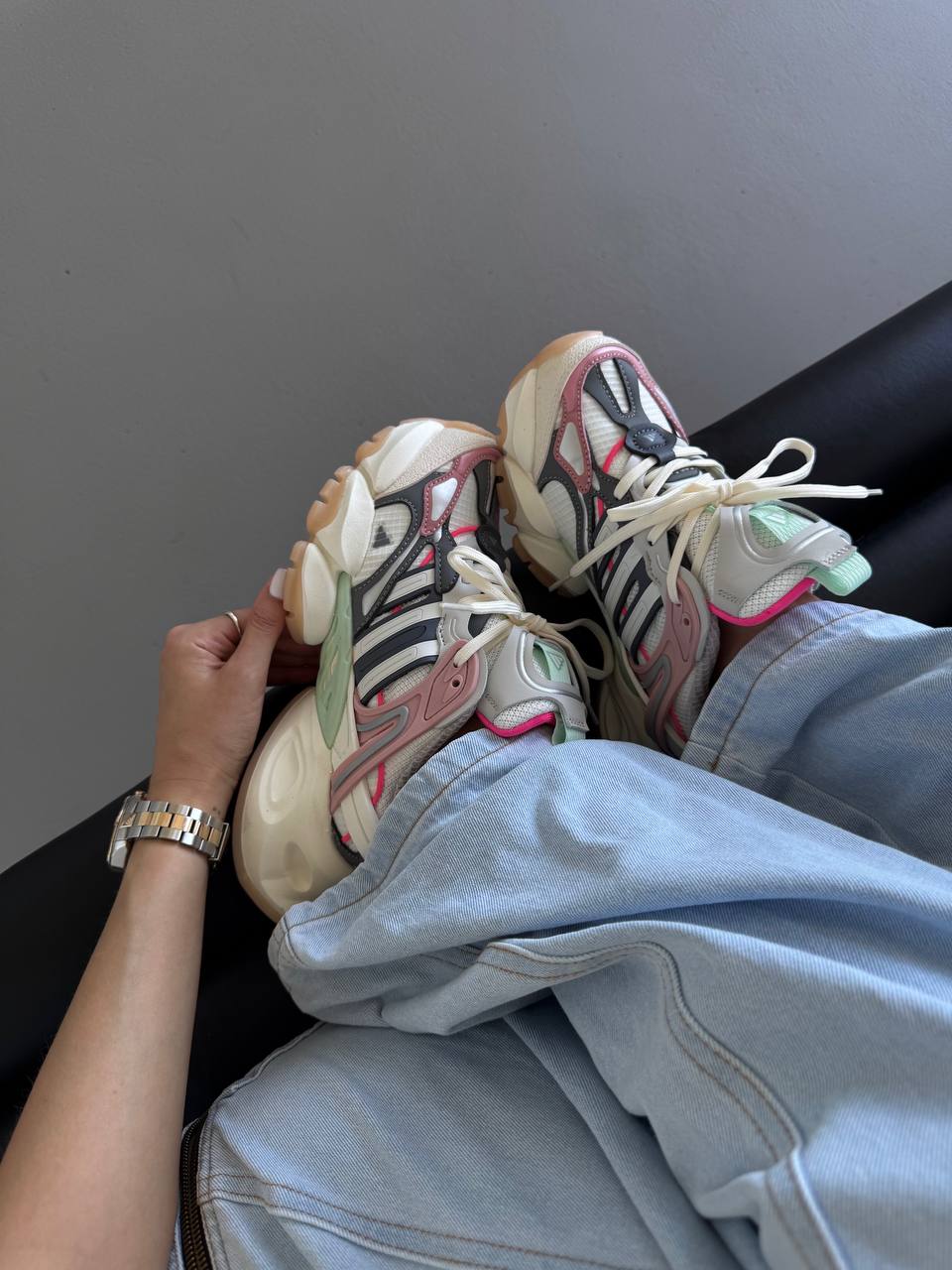 Adidas Vento XLG White Pink Grey - oceanhype - 