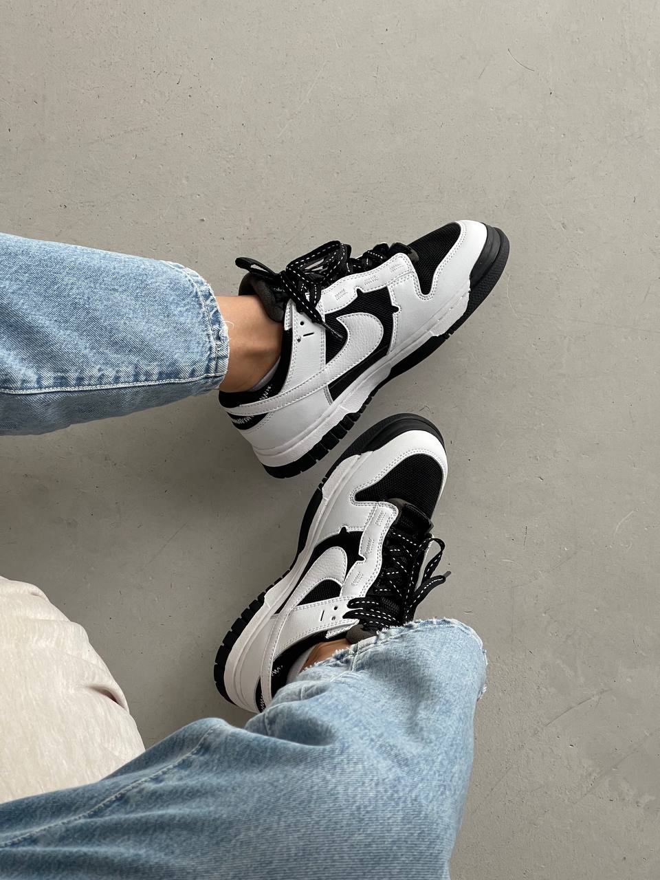 Nike Air Dunk Jumbo Black White - oceanhype - 