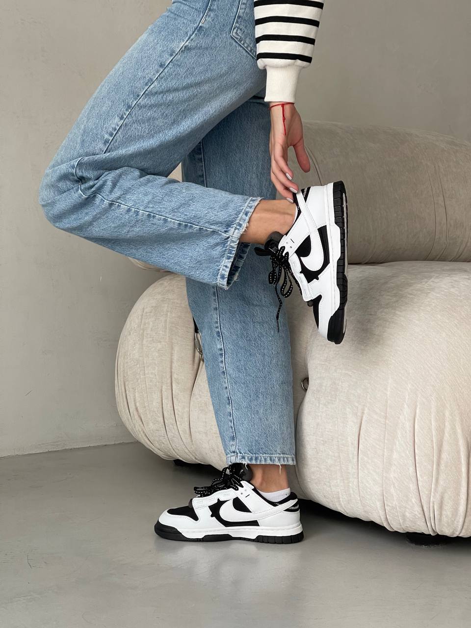 Nike Air Dunk Jumbo Black White - oceanhype - 