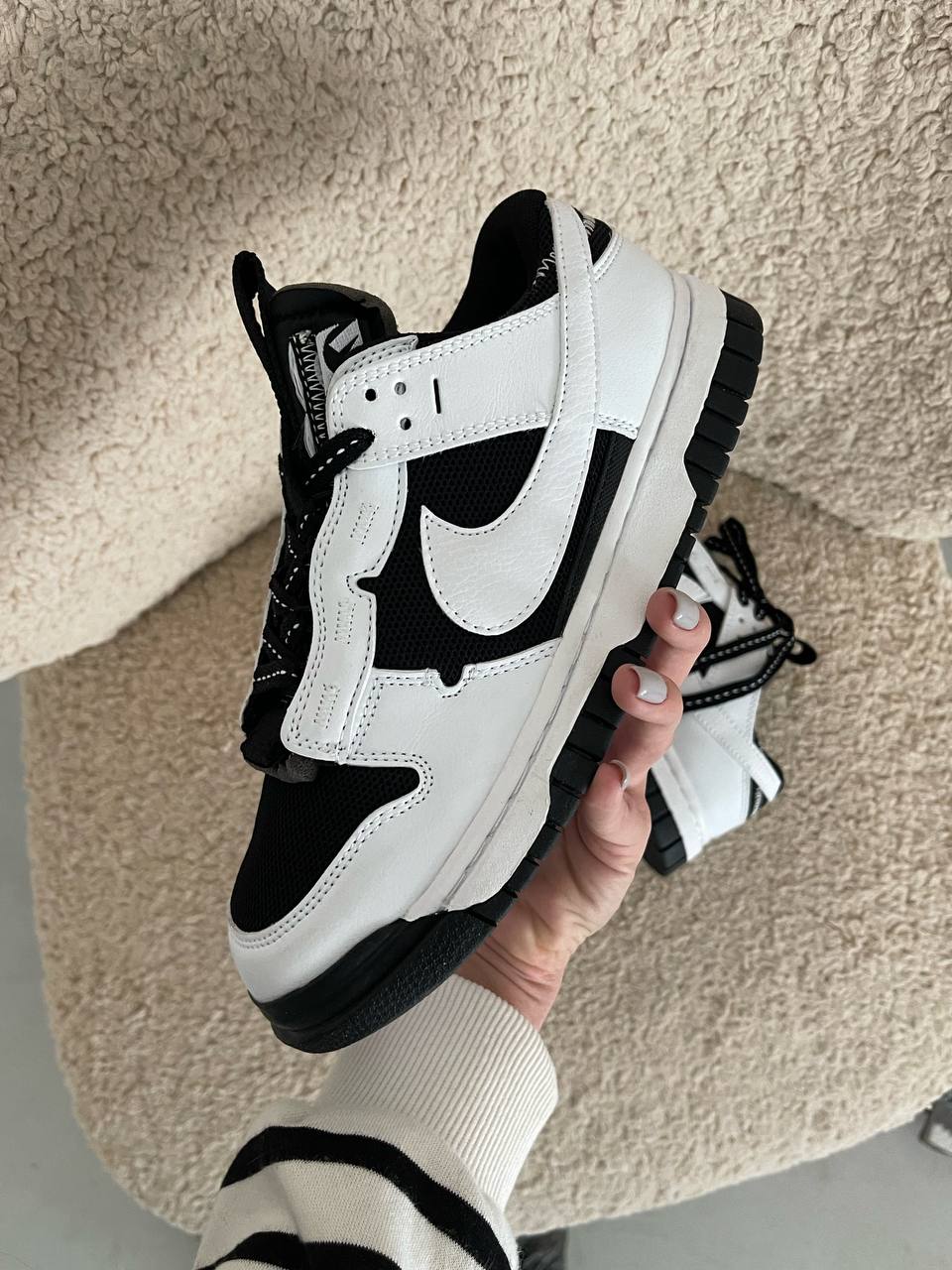 Nike Air Dunk Jumbo Black White - oceanhype - 