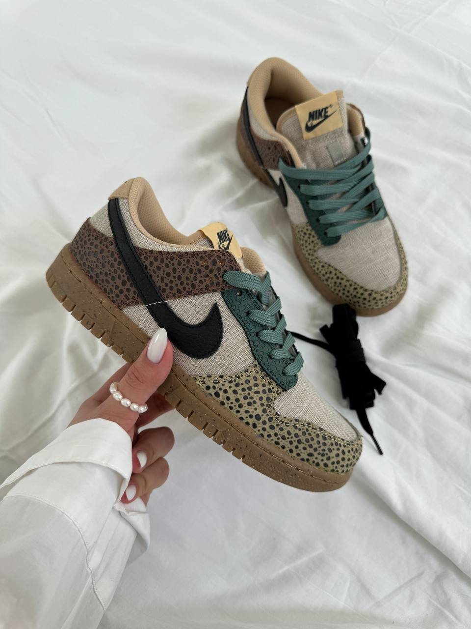 Nike Dunk Low Safari Golden Moss - oceanhype - 